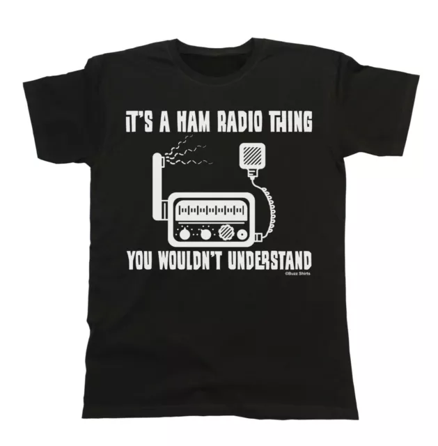 Its A HAM RADIO Thing Mens ORGANIC Cotton T-Shirt Christmas Birthday Gift Funny