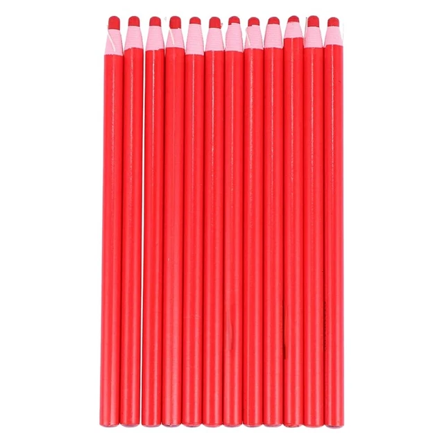 12 Pcs Strippable China Marker Pen Suit Tailor Chalk Crayon N2E7