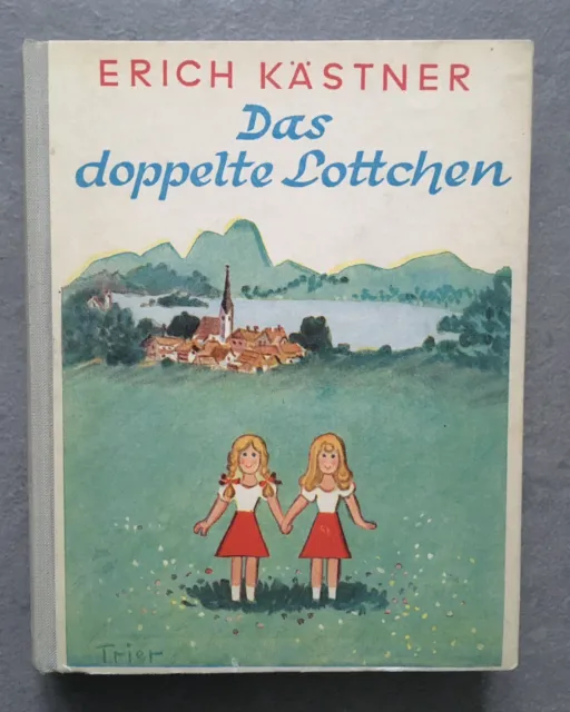 Buch Erich Kästner Das doppelte Lottchen 1950er Jahre Hardcover