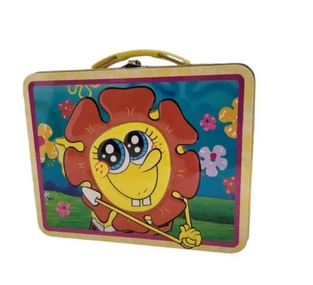 SpongeBob SquarePants and Patrick Lunchbox Tin Box 2007 Nickelodeon Embossed