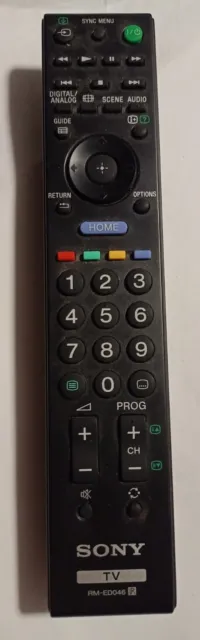 SONY Genuine TV Remote Control RM-ED046 Very Good Condition