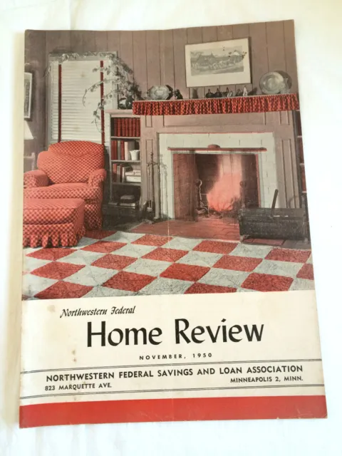 Mpls MN Northwestern Federal Savings & Loan bank Home Review Magazine Vtg 1950s