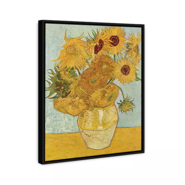 Vincent Van Gogh Abstract Painting Sunflowers Framed Oil Canvas Print