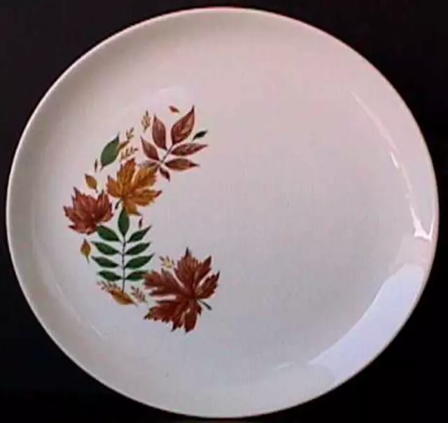 **Autumn Leaves (1) 10 1/8" Dinner Plate Salem China #2-Ms60-G 2