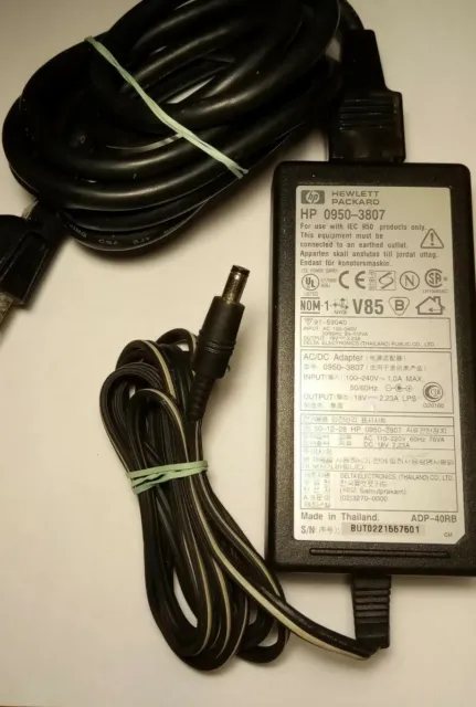 OEM Hewlett Packard HP 18V 2.23A AC Power Adapter 0950-3807 Tested