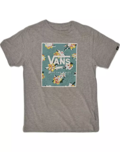 VANS Boys Graphic T-Shirt Top 10-11 Years Medium  Grey NO02