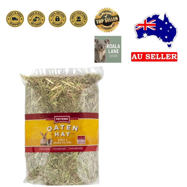 View of HEALTHY 1KG PETERS Oaten Hay - Low Protein, High Fibre for Rabbits ...
