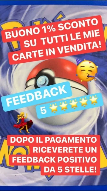 🌟Buono 1% Presso Il Mio Shop🌟Feedback Positivo 5 Stelle Dopo L’acquisto!🌟