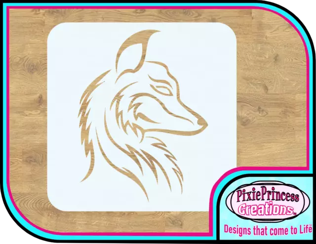 Fox Animal Pattern A Mylar 190 Stencil Reusable Airbrush Paint Wall Art Template