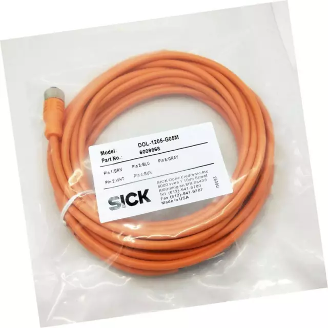 1PC SICK DOL-1205-G05M 6009868 Sensor Cable New