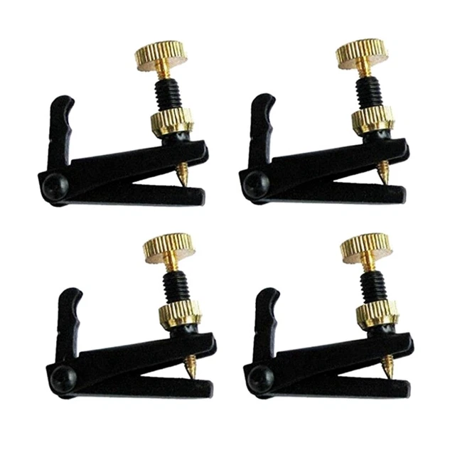 4pcs String Tuner Fine Tuner Adjuster Parts Fit 3/4 - 4/4 Violin V F9C8
