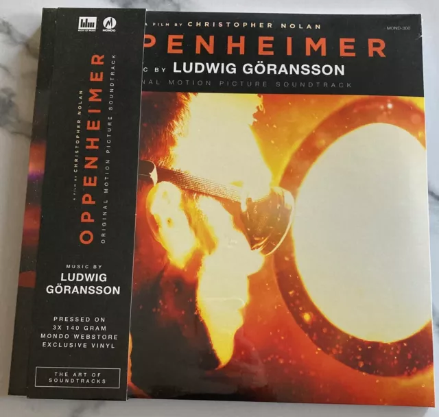 Oppenheimer orange vinyl mondo 3 LP Ludwig Goransson Christopher Nolan Sold  Out!
