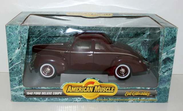 Eagle 1/18 Scale Diecast 806002 - 1940 Ford Deluxe Hot Rod - Marron Rouillé
