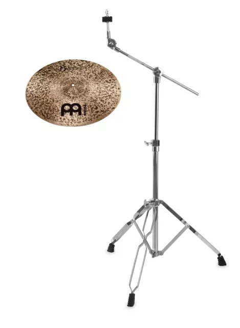 Tolles Byzance 18" Crash Becken von Meinl mit Galgenbeckenständer