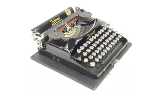 Maquina De Escribir Rara Ideal Portable Año Typewriter Schreibmaschine À Ecrire