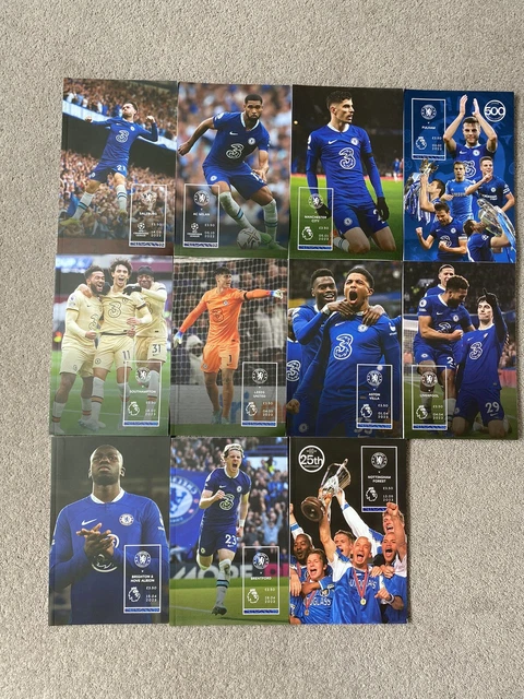 CHELSEA PROGRAMMES 2022/23 Not A Complete Set 11 Programmes From Season ...