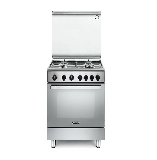 Longhi DGX64 Cuisine 60x60 CM Inox 4 Feux Four La Gaz Static