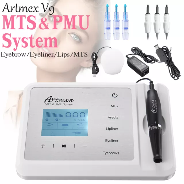 Profi Artmex V9 Permanent Makeup Tattoo Maschine Augenbraue Lip Dreh Pen MTS  T