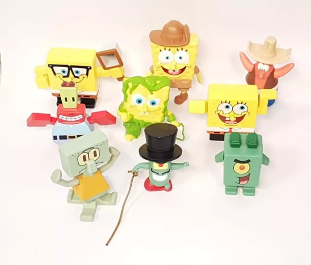 9x SpongeBob Schwammkopf und Freunde Figuren von Burger King #4831