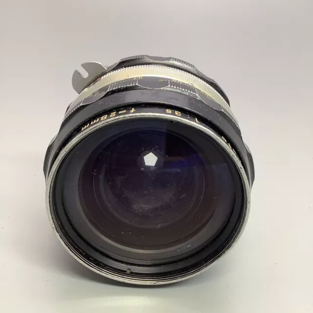 Nippon Kogaku Nikkor-H Non-AI 28mm f/3.5 Lens