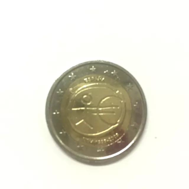 2 EURO Commemorativo SPAGNA UEM 1999-2009, 10° Anniversario dell' Euro 2