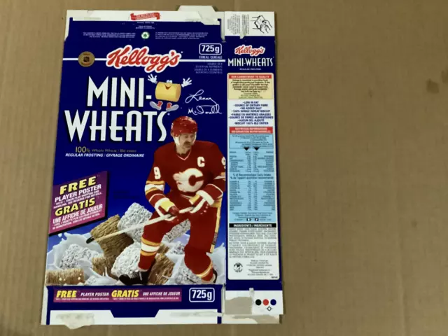 Lanny McDonald   Kellogg's Mini Wheats   Cereal Box