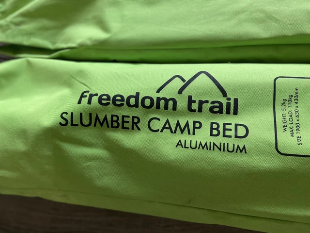 FREEDOM TRAIL SLUMBER Camp Bed Folding with bag Heavy duty