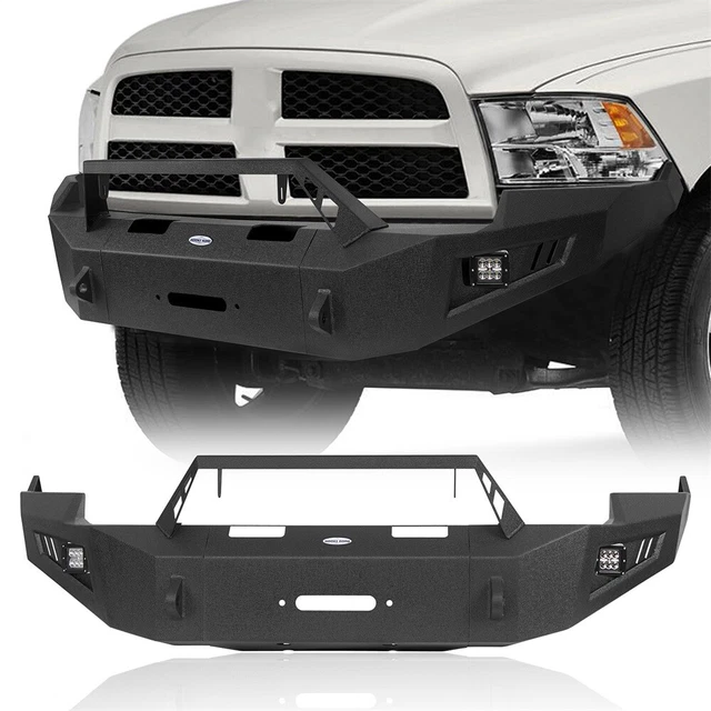 STEEL FRONT BUMPER For 20092012 Dodge Ram 1500 w/Winch Plate & DRings