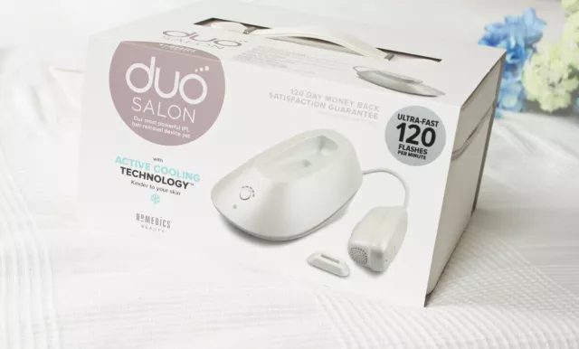 BRAND NEW SEALED BOX HoMedics Duo Salon Intense pulsed light (IPL)10 J/cm² Pearl