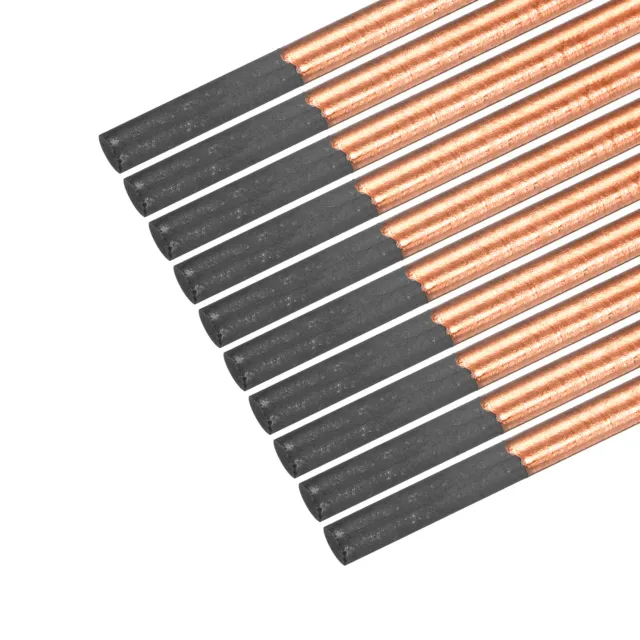 Copper Coated Gouging Carbon Electrode Rods, 6mm/0.23 Inch, 355mm/14-inch, 50pcs