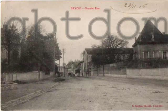 CPA de BAYON * Grande Rue * Meurthe-et-Moselle _ Euron _ Lorey