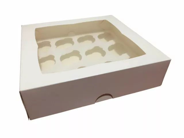 Cupcake Boxes 12Hole 100Pk Window Face Cake Boxes Cake Boards Wedding Patty Pans 3