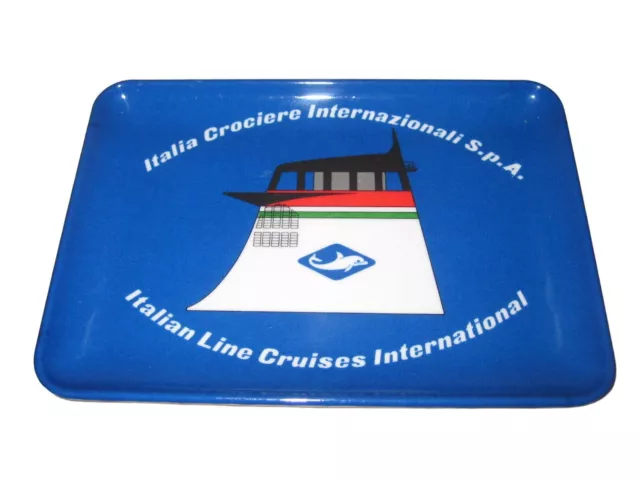 ITALIA NAVIGAZIONE CROCIERE INTERNAZIONALI ITALIAN LINE Vintage Ashtray Mebel