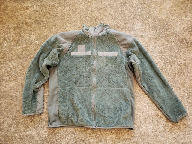 🇺🇸 Usgi Polartec Army Issue Foliage Green Fleece Jacket Gen Iii Ecwcs -Small