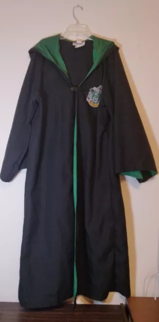 Rubie's Deluxe Harry Potter Robe With Slytherin Emblem Hood Adult Medium