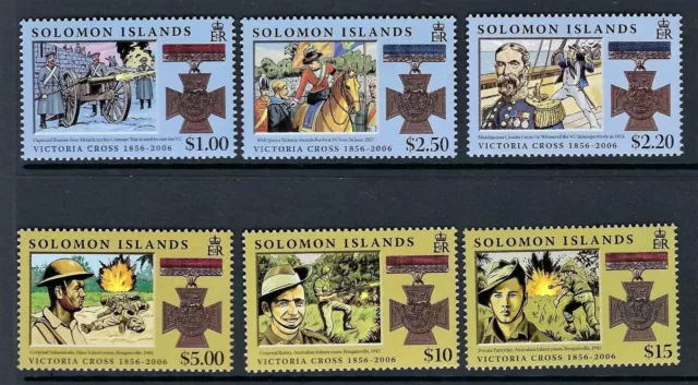 Solomon Islands 2006  Victoria Cross 150Th Anniversary Set Of 6  Sg.1188/93  Mnh