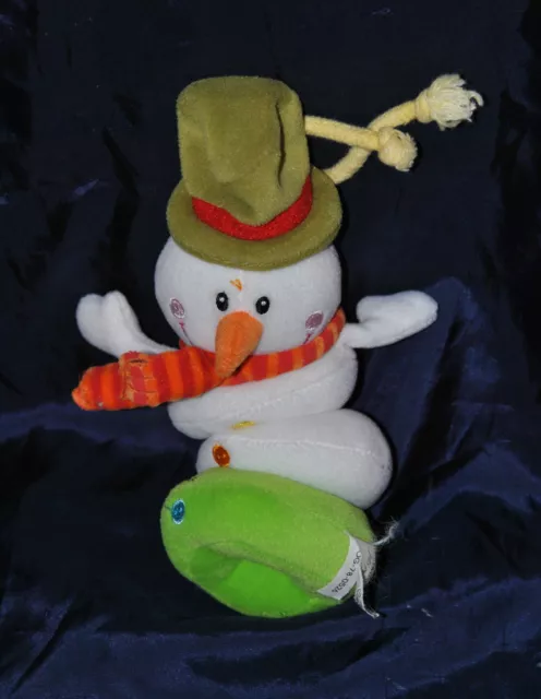 Peluche Doudou Bonhomme De Neige Vibrant Vibreur LILLIPUTIENS Grelot 19 Cm TTBE