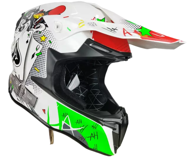 Casco moto cross enduro quad off road fuori strada motocross omologato CE 22.06