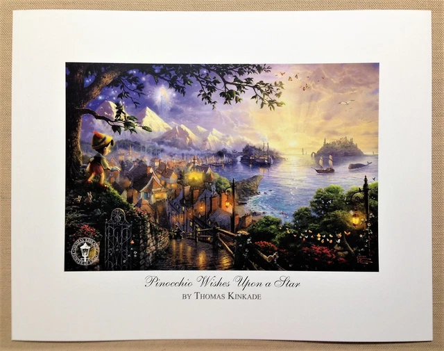 △トーマス・キンケード Pinocchio Wishes Upon A Star Disney Pinocchio Wishes Upon A Star - Canvas Classics