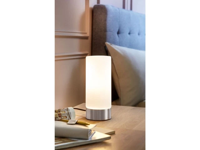 LED Tischleuchte mit Touch-Dimmer Kugel 40 watt dimmbar Tischlampe Touchdimmer 4