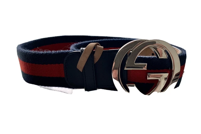 Gucci web belt with g buckle deals