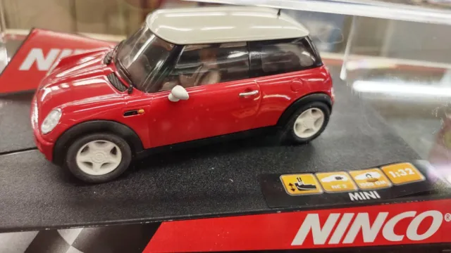 Coche de ranura Ninco 50275 Mini Cooper rojo escala 1/32 NUEVO STOCK ANTIGUO