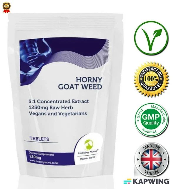 HORNY GOAT TABLETS Concentrated Extract Epimedium Weed Boost Libido and