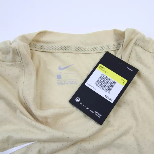 Nike Dri-Fit Short Sleeve Shirt Men's Gold New with Tags 2