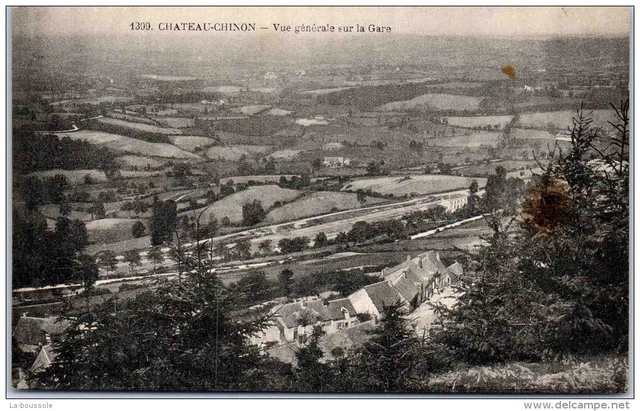 58 CHATEAU CHINON - vue generale sur la gare