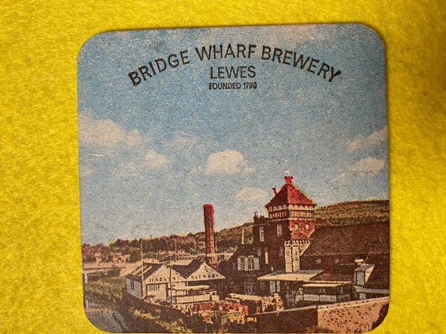 Beer Mat Coaster - Two Sided -  Bridge Wharf Brewery Lewes  (Ff137)