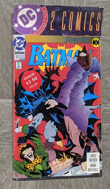 DC Collector's Pack 2 Comics 1992 Batman #492 3rd Print Variant Detective #661