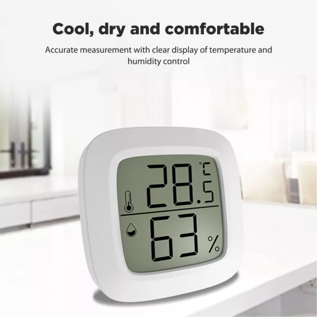 LCD Digital Electronic Thermometer Hygrometer Supply with Magnetic Suction ( ) 2