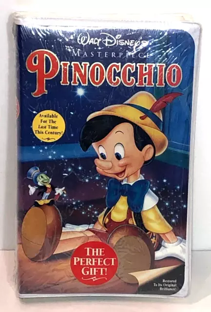 Pinocchio (VHS, 1993, Special Edition) New/Sealed Movie Masterpiece Collection