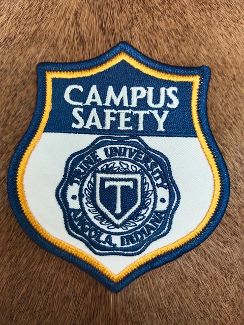 Trine University Angola Indiana Campus Safety Police Iron On Patch Badge